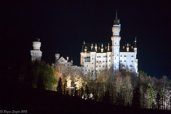 Neuschwanstein at Night