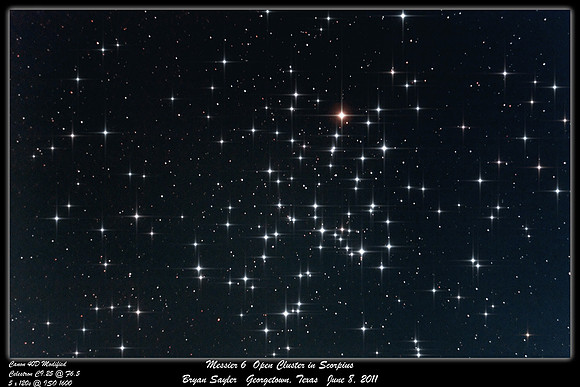 Messier 6 The Butterfly Cluster