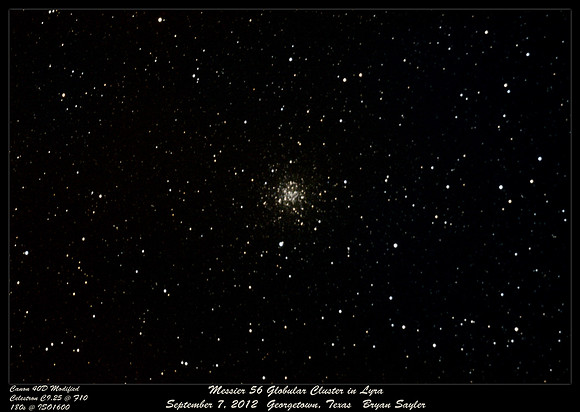 M56 Globular Cluster in Lyra