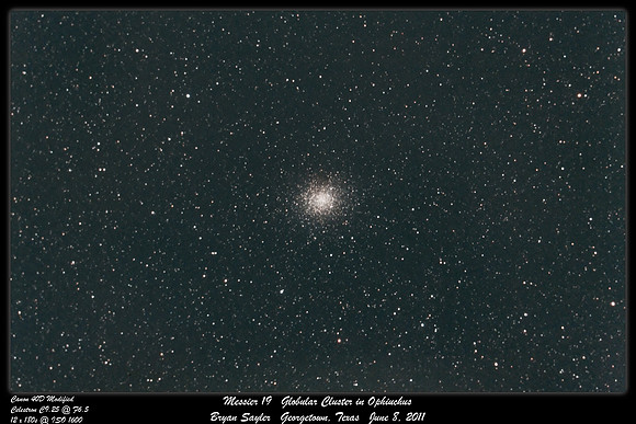 Messier 19 Globular Cluster in Ophiuchus
