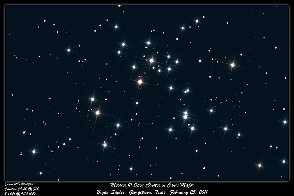 Messier 41 Open Cluster in Canis Major
