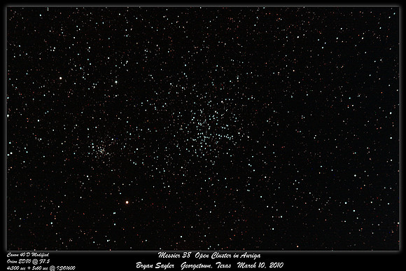 Messier 38 Open Cluster in Auriga