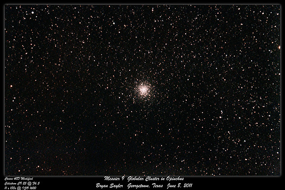 Messier 9  Globular Cluster in Opiuchus