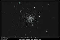 Messier 12 Globular Cluster in Opichius