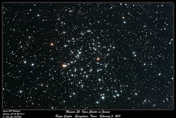 Messier 35 Open Cluster in Gemini