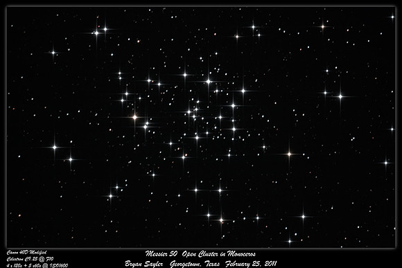 Messier 50 Open Cluster in Monoceros
