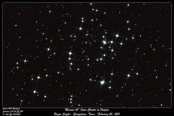 M47 Open Cluster in Puppis