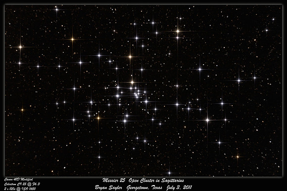 Messier 25 Open Cluster in Sagittarius