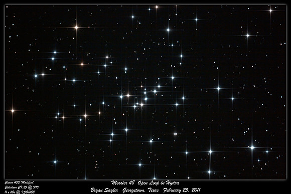 Messier 48 Open Cluster in Hydra