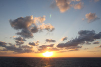 Sunset on Carribbean