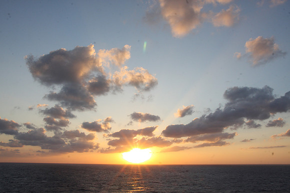 Sunset on Carribbean