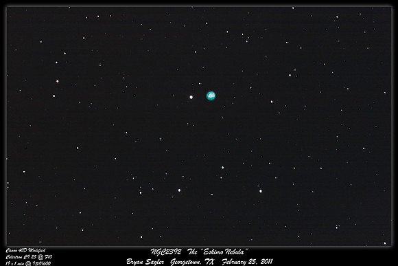 NGC2392 Eskimo Nebula (Full Frame)